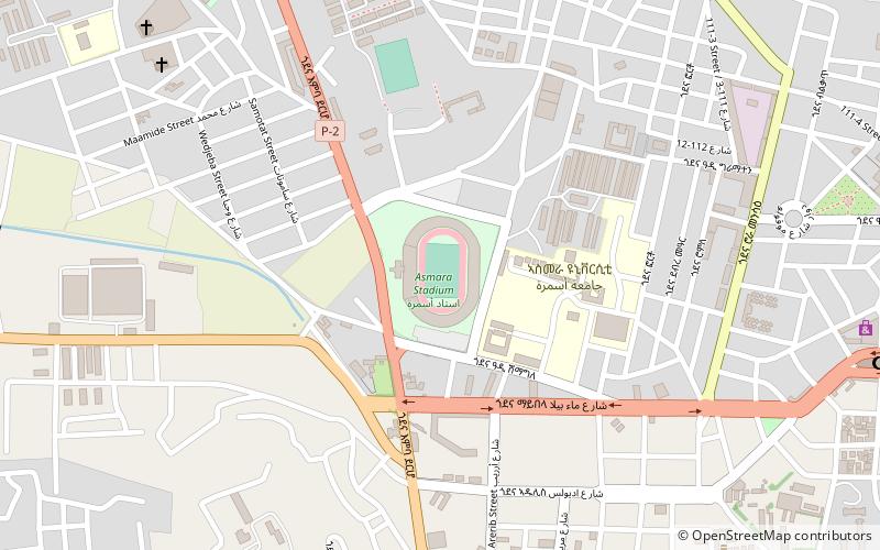 denden stadium asmara location map