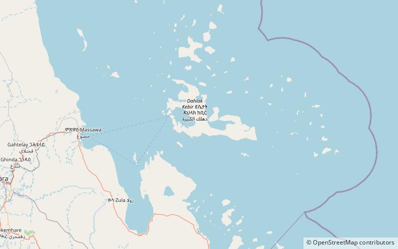 dahlak marine national park dahlak kebir location map