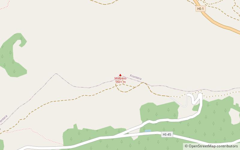 Pico de Malpaso location map