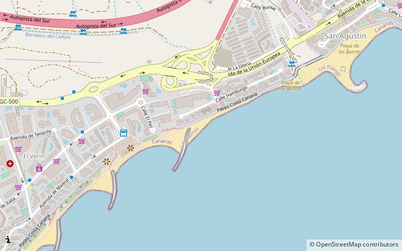Playa de las Burras location map