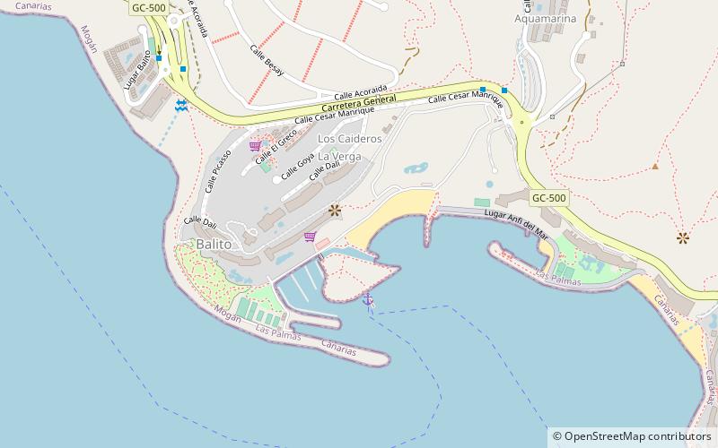 Anfi beach location map
