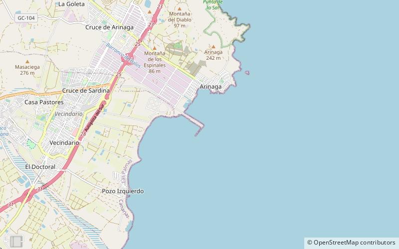 Port of Arinaga location map