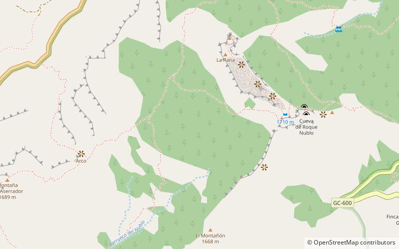 Roque Nublo location map