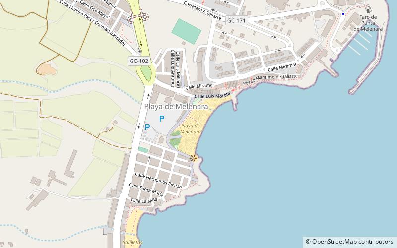 playa de melenara telde location map