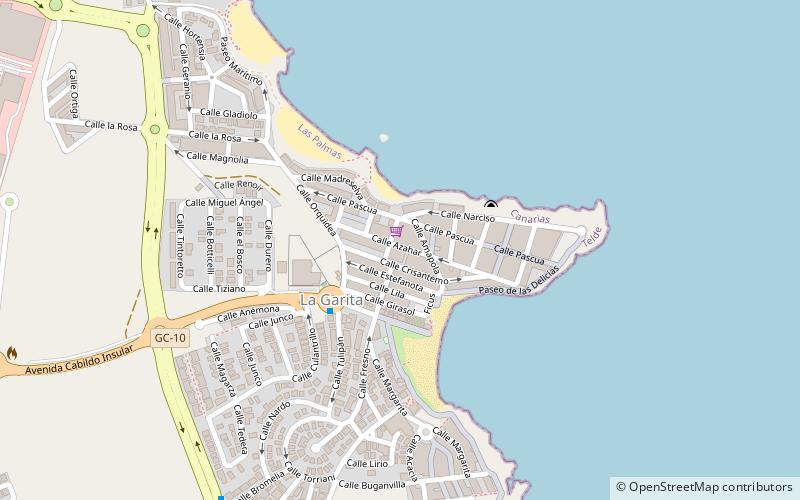 playa de la garita telde location map