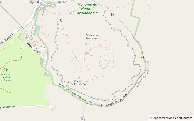 Caldera de Bandama location map