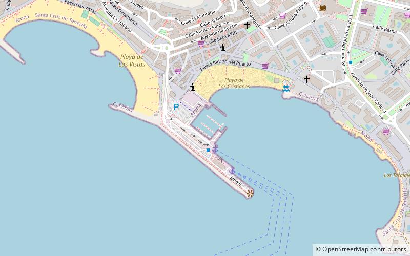 Port of Los Cristianos location map