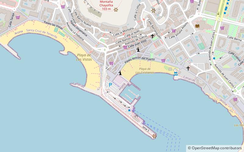 Crested Wave Tenerife Fishing location map