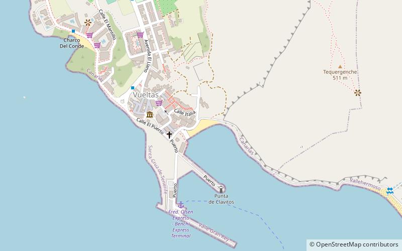 playa de vueltas la gomera location map