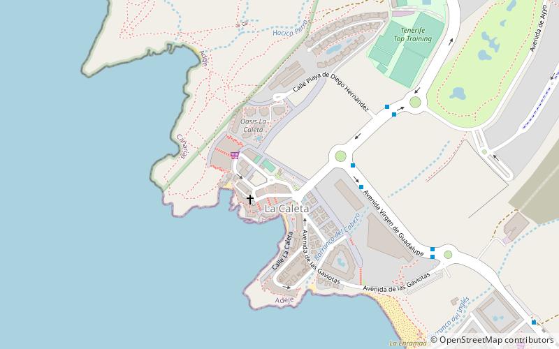 La Caleta Beach location map