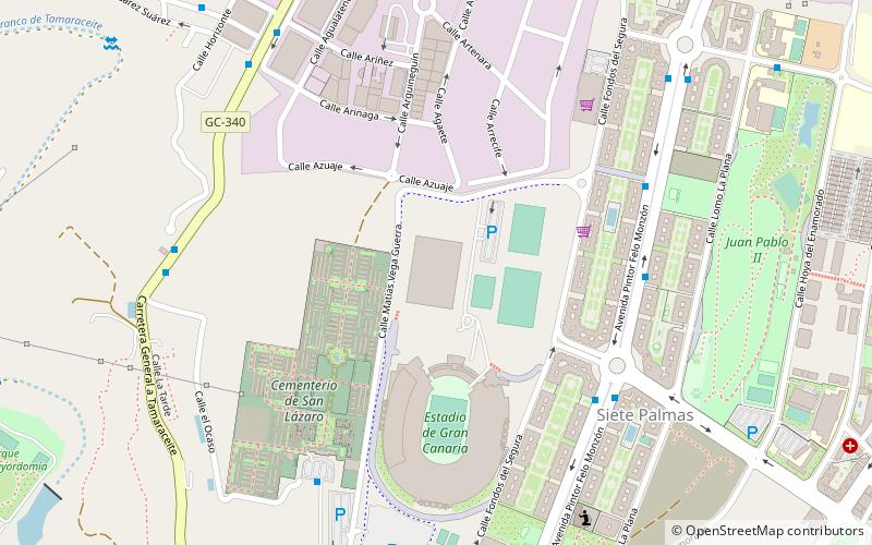 Gran Canaria Arena location map
