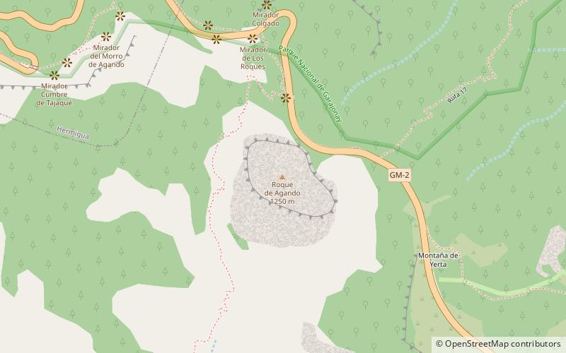 Roque de Agando location map