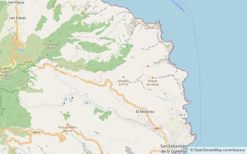 jaragan la gomera location map