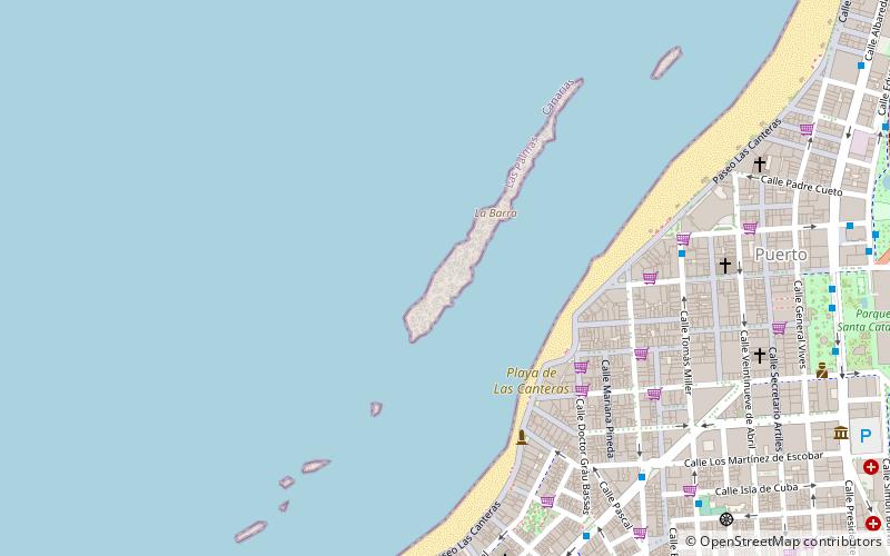 Playa de Las Canteras location map