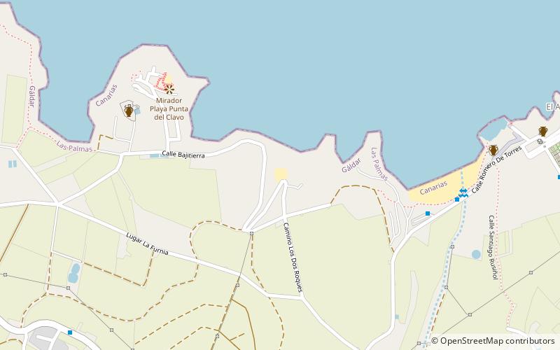 playa dos roques gran canaria location map