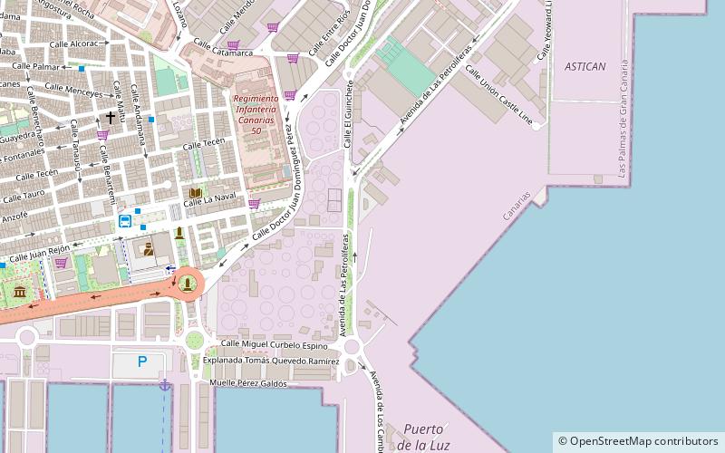Port of Las Palmas location map