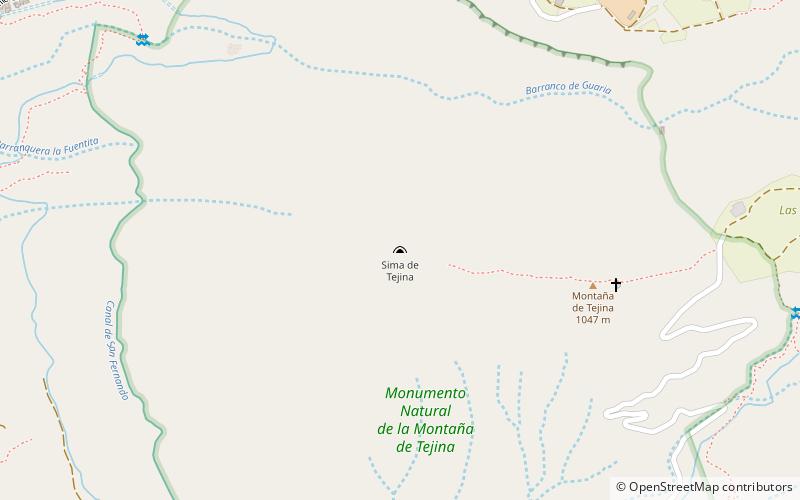 Monumento Natural de la Montaña de Tejina location map