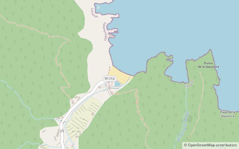 playa del vallehermoso la gomera location map