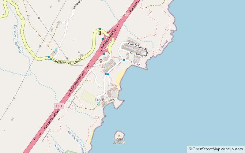 Playa del Abrigo location map