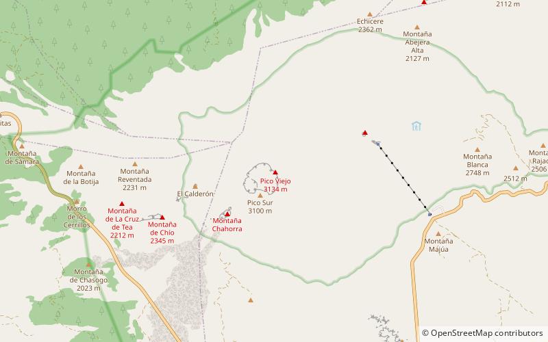 Pico Viejo location map