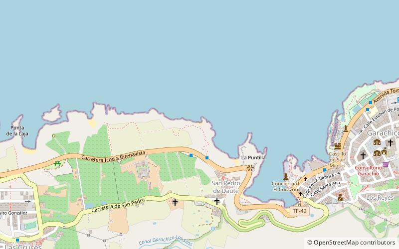 playa la magdalena garachico location map