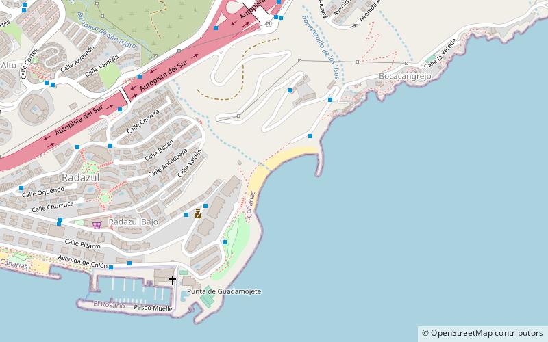 playa la nea santa cruz de tenerife location map
