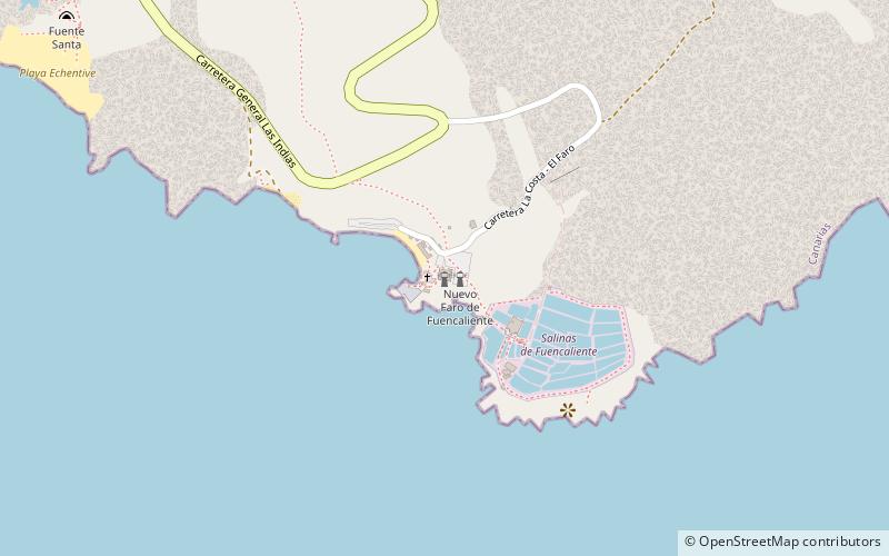 Fuencaliente Lighthouse location map
