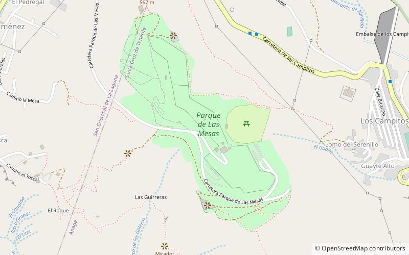 Parque de Las Mesas location map
