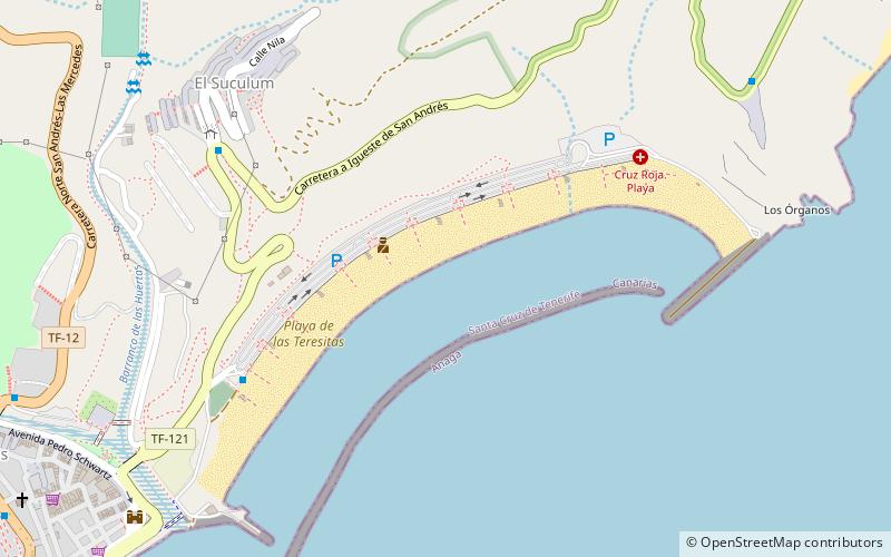 Playa de Las Teresitas location map