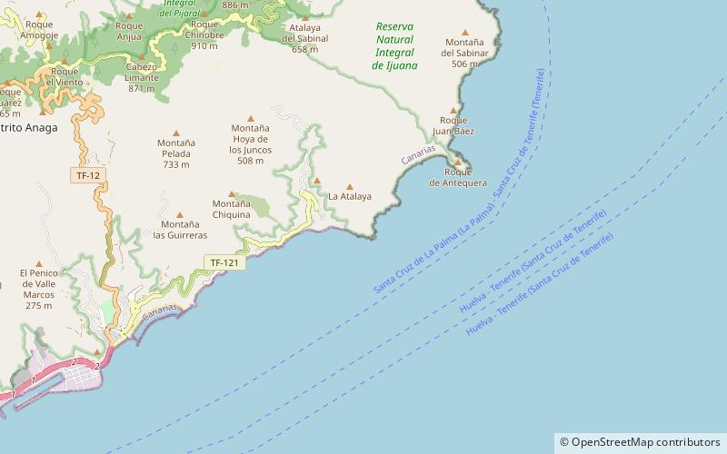 Semáforo de Anaga location map