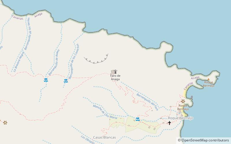 Punta de Anaga Lighthouse location map