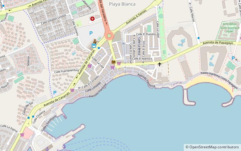 playa blanca lanzarote location map