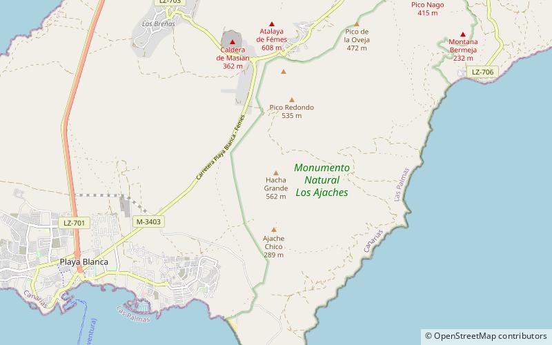 hacha grande lanzarote location map