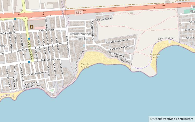 playa la concha lanzarote location map