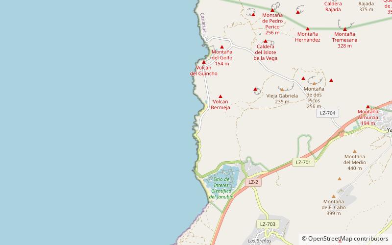 los hervideros lanzarote location map