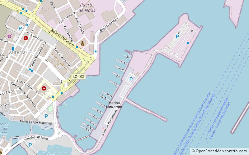 atlantic sailing lanzarote location map