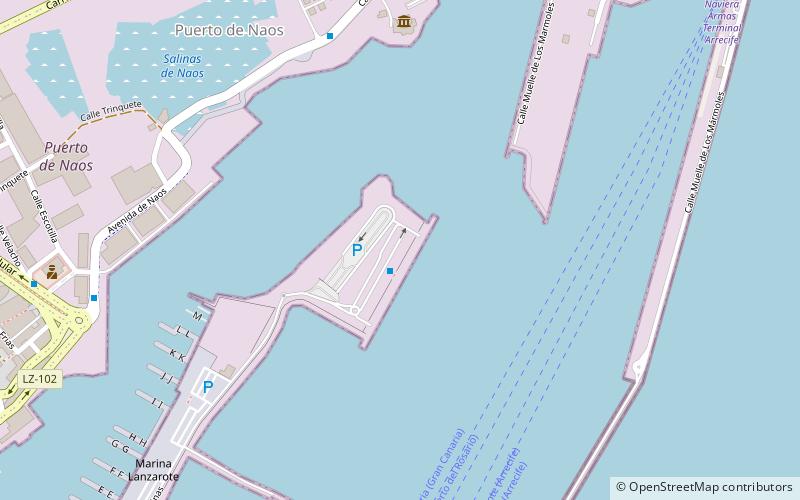 port of arrecife location map