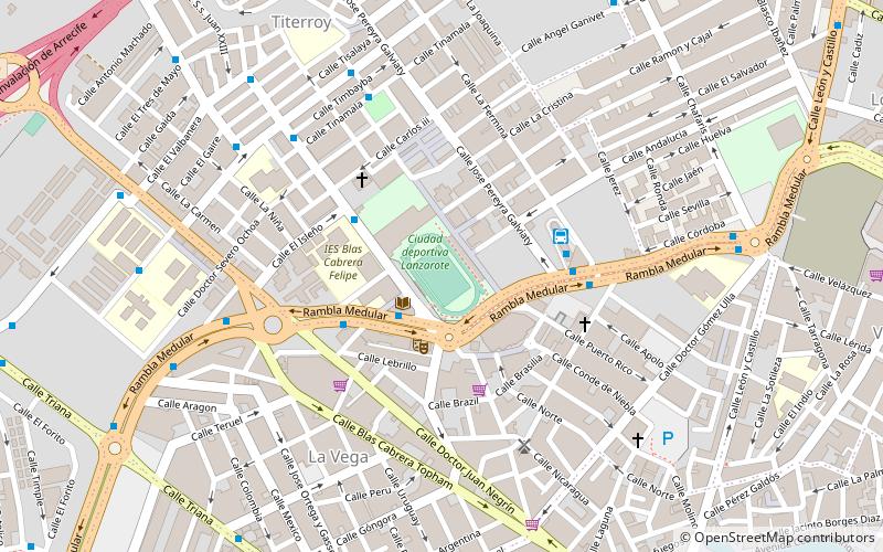 ciudad deportiva de lanzarote location map
