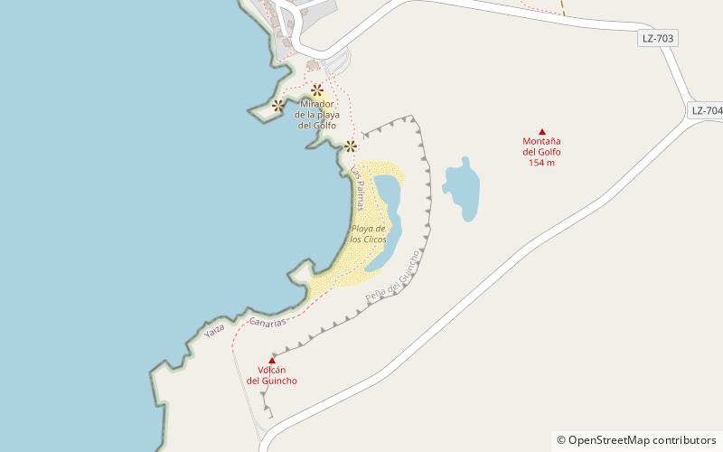 playa de los clicos lanzarote location map