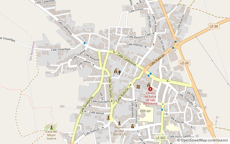 san bartolome lanzarote location map