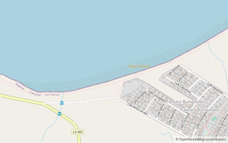 playa de famara lanzarote location map