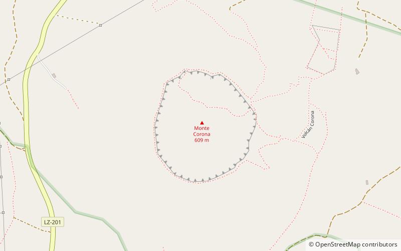 monte corona lanzarote location map