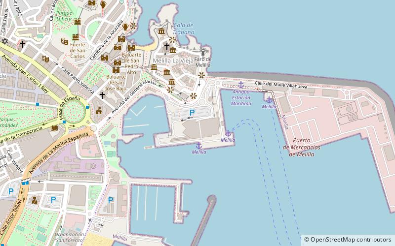 Puerto de Melilla location map