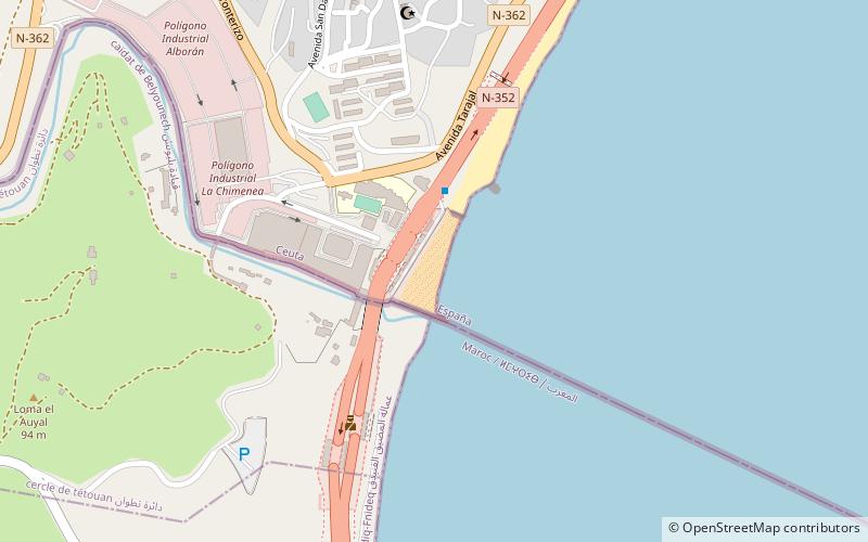Playa El Tarajal location map