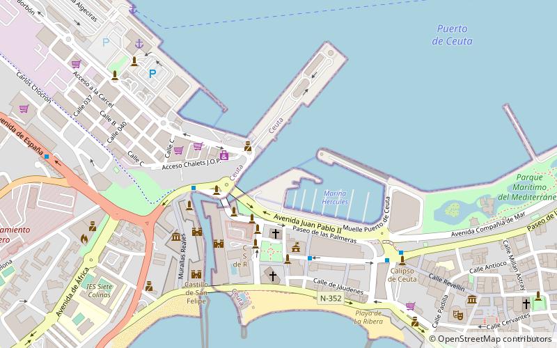 Port of Ceuta location map