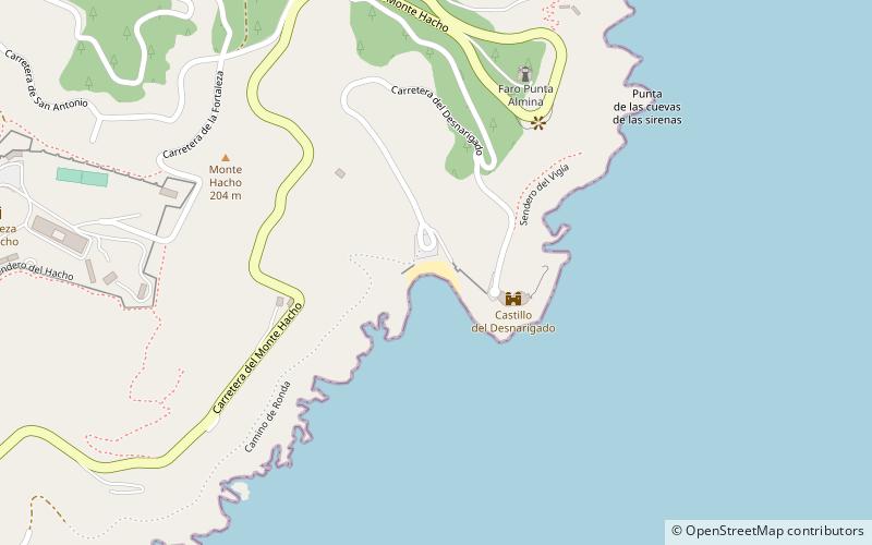Playa El Desnarigado location map