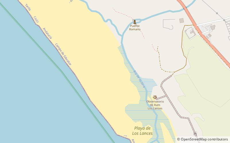 Playa de Los Lances location map