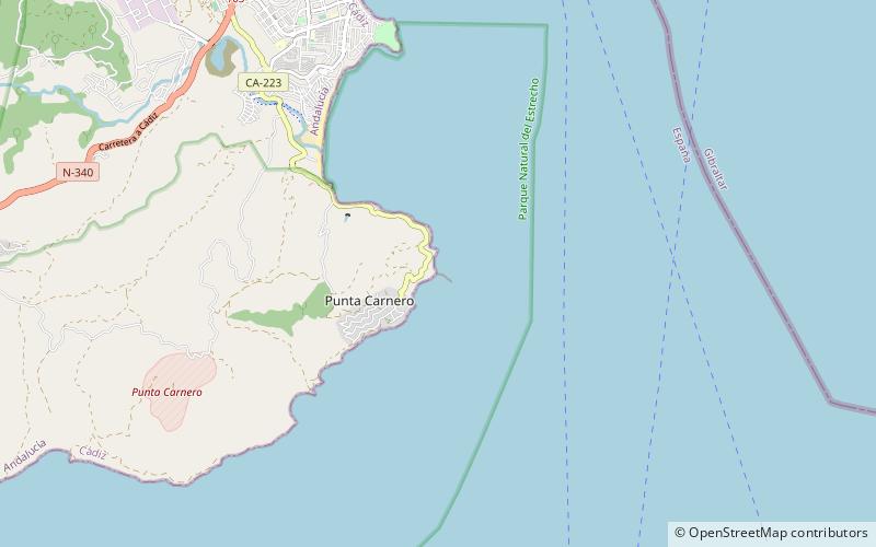 Punta Carnero location map