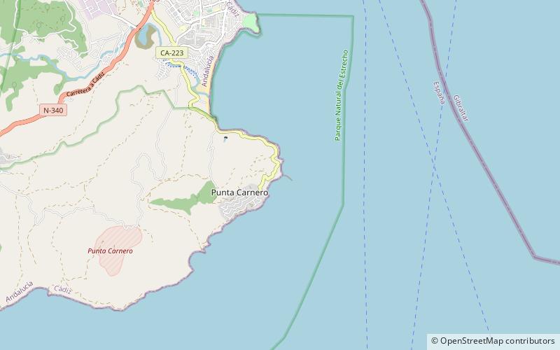 Punta Carnero Lighthouse location map