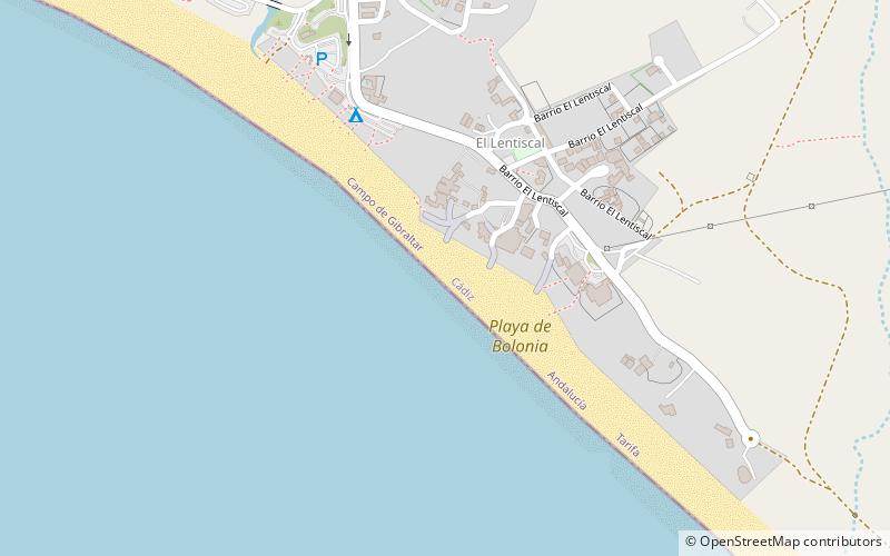 bolonia beach tarifa location map
